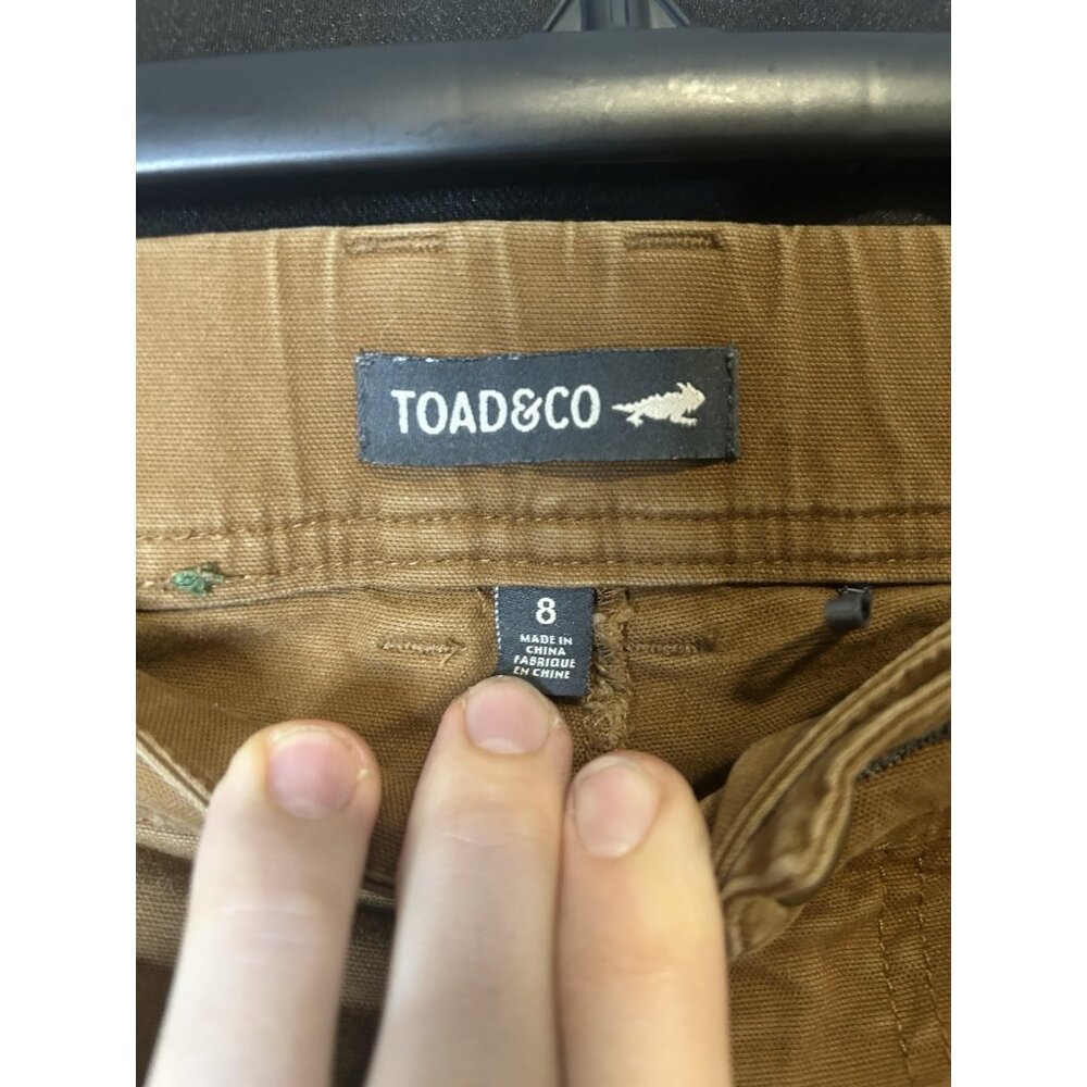 Toad and Co Women’s Size 8/29 Earthworks Straight Leg Pants (Brown Khaki) - Picture 3 of 5